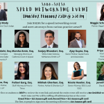 SABA Alasa spped networking event flyer