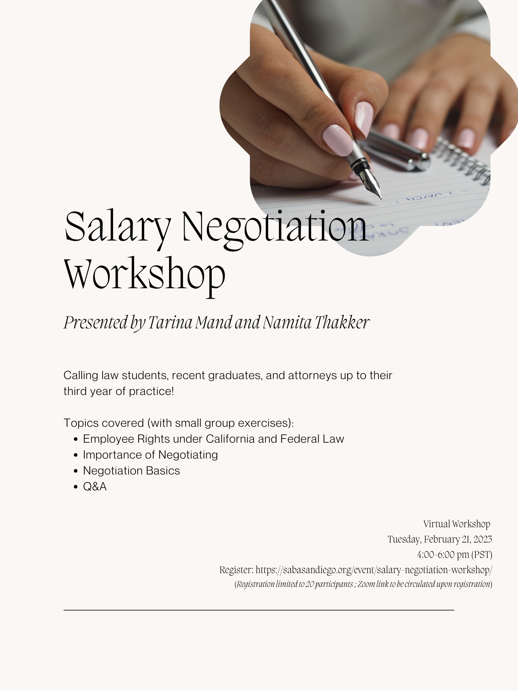 salary negotiations workshop